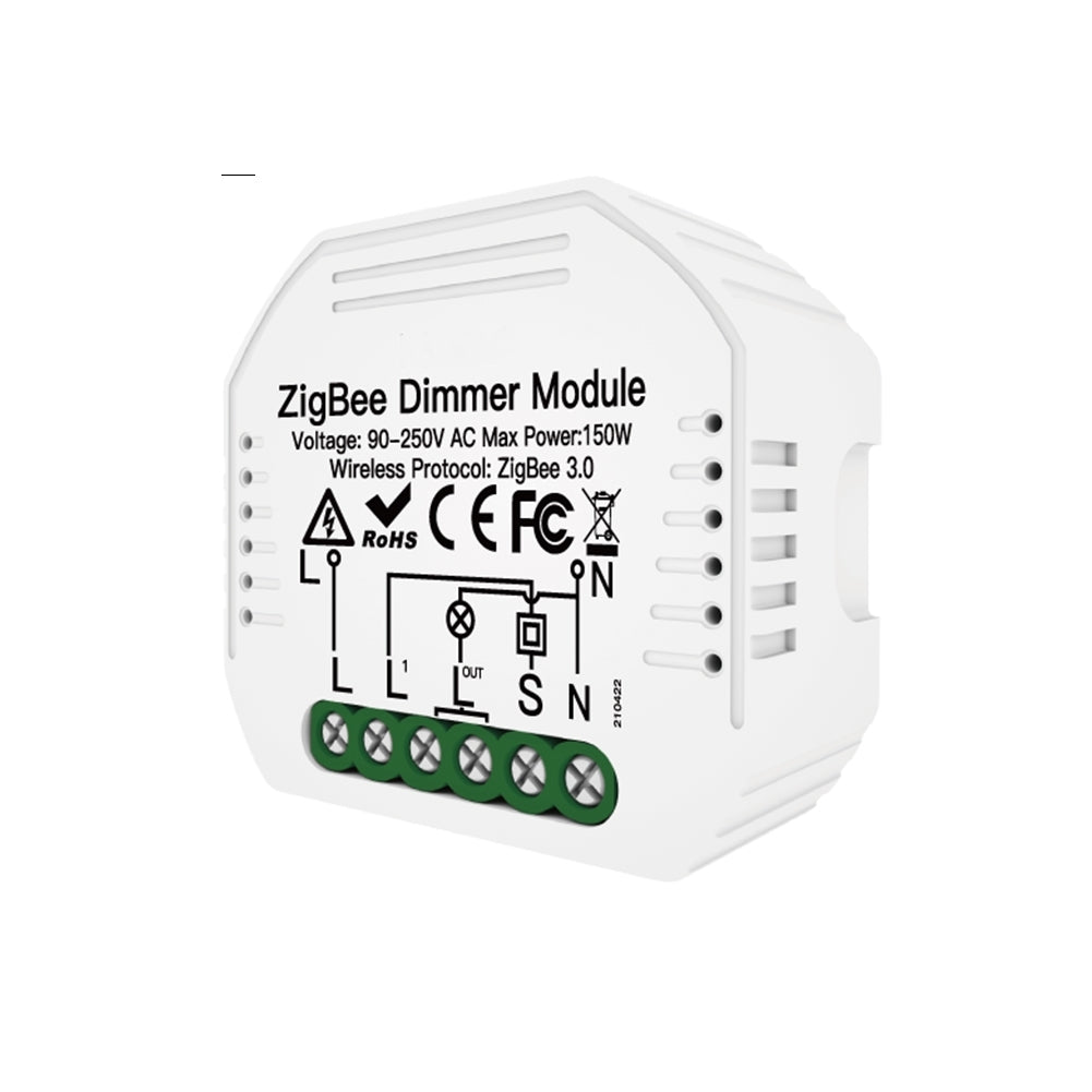 Módulo de Luzes Dimmer - Zigbee 3.0 para Interruptor Simples - Tuya / Smartlife - MS-105Z