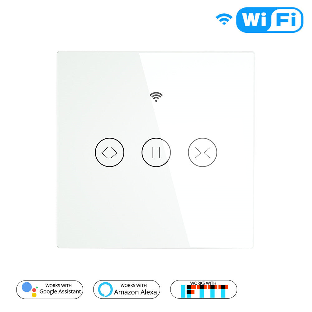 Interruptor Touch de Estore Wi-Fi + RF - Branco - Gama Simple Touch - Tuya / Smartlife - WS-EUR-C