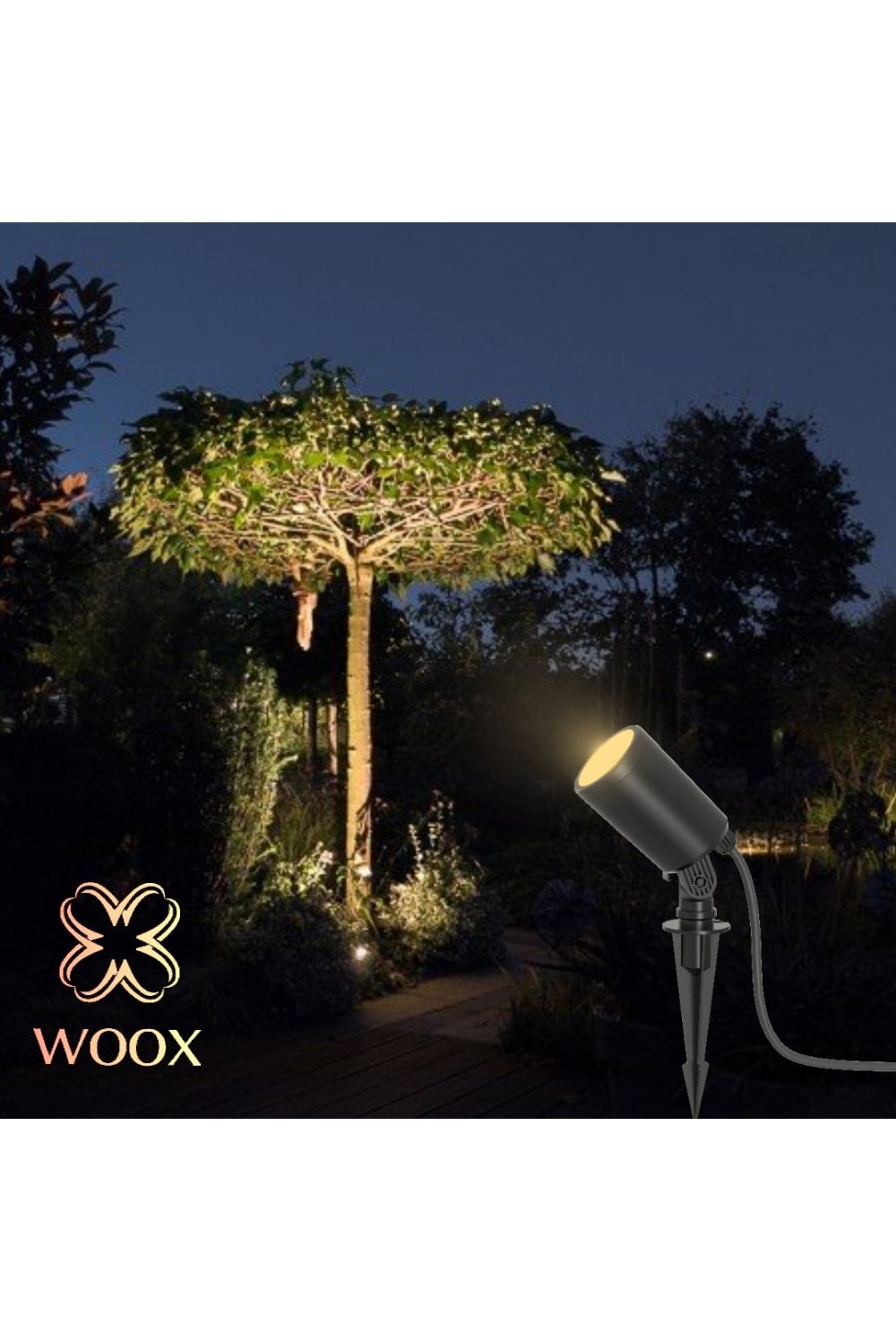 Holofote Inteligente Woox para Jardim
